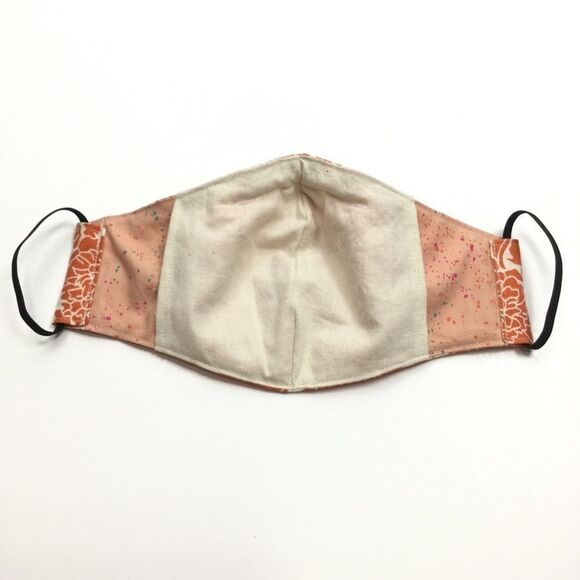 2/$15 - Flower Mask, Orange & Cream Rose Flower Face Mask, Filti Filter - Picture 4 of 15